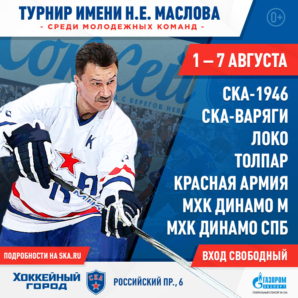 В «Хоккейном городе» пройдет турнир имени Николая Маслова